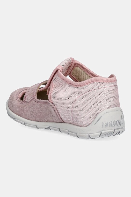 Chłopiec Froddo kapcie zamszowe dziecięce CLASSIC SLIPPERS G1700412.21.24 różowy