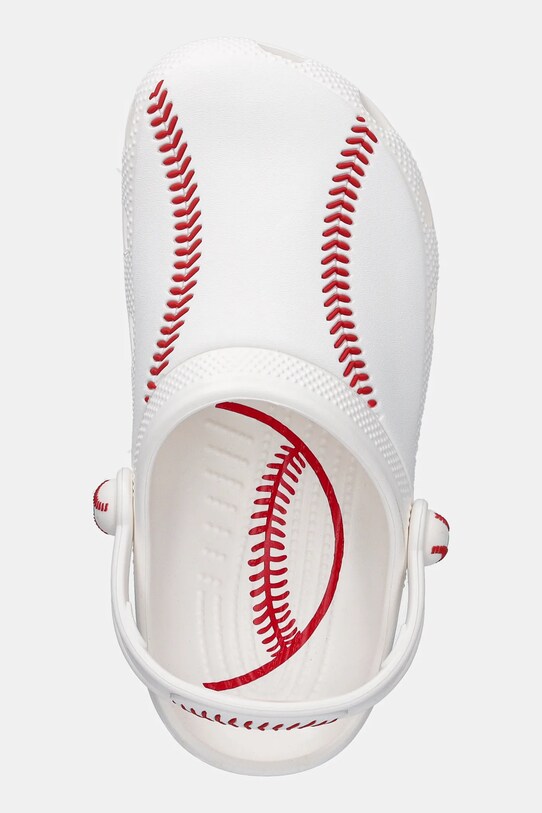Crocs șlapi copii CLASSIC BASEBALL CLOG KIDS alb 211259.CROCS.CLASSIC.BA