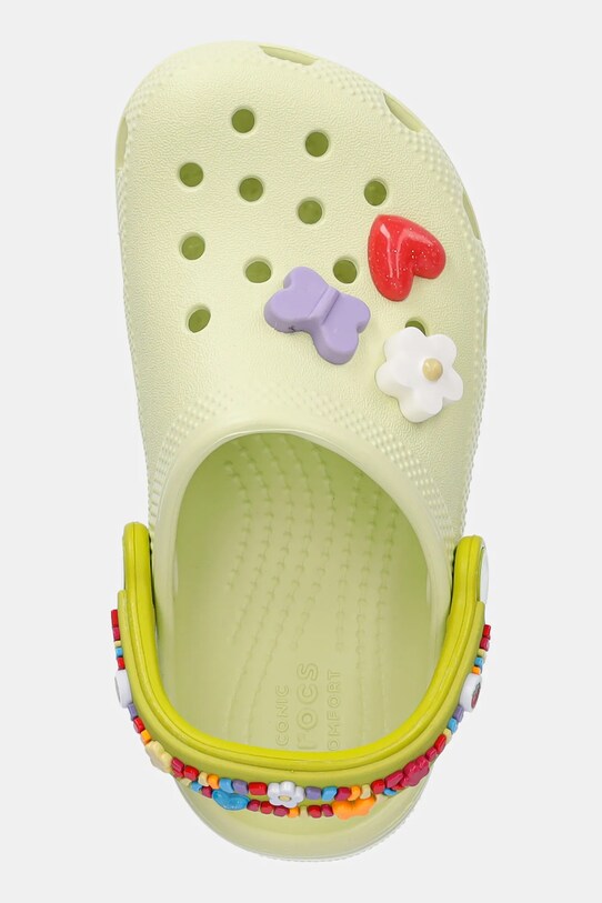 Crocs klapki dziecięce CLASSIC FRIENDSHIP BRACELET CLOG T zielony 211307.CROCS.CLASSIC.FR