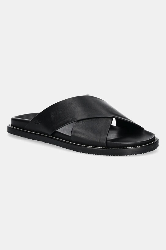Paul&Shark slapi de piele negru 25418010.11