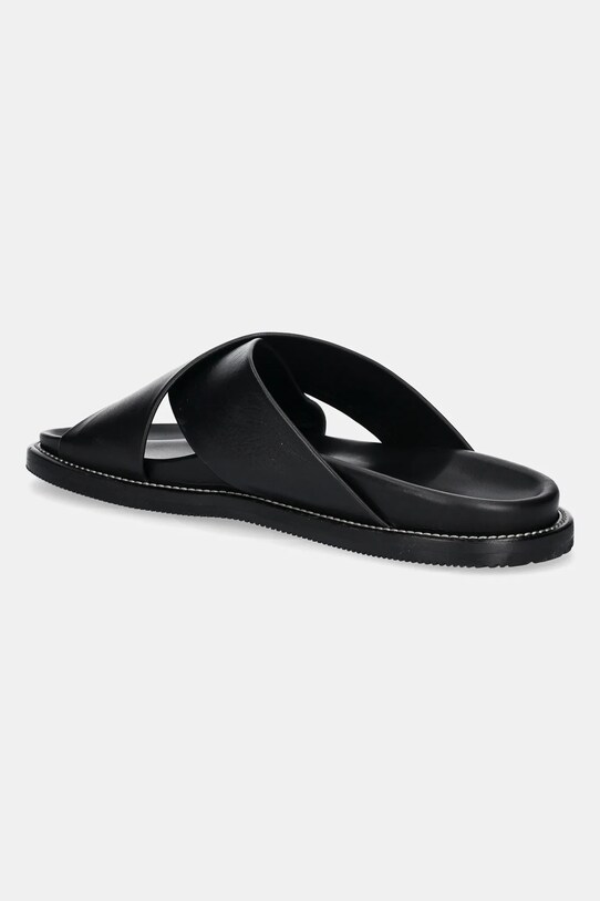 Încălțăminte Paul&Shark slapi de piele 25418010.11 negru