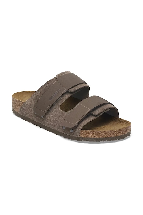 Birkenstock leather sliders Uji 1029200 brown SS25