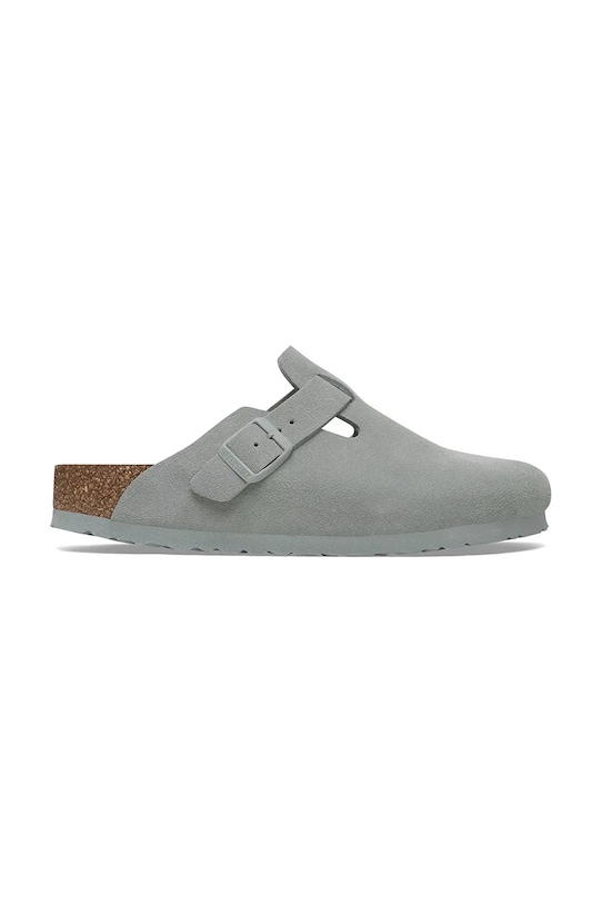 Natikače od brušene kože Birkenstock Boston plava 1029212