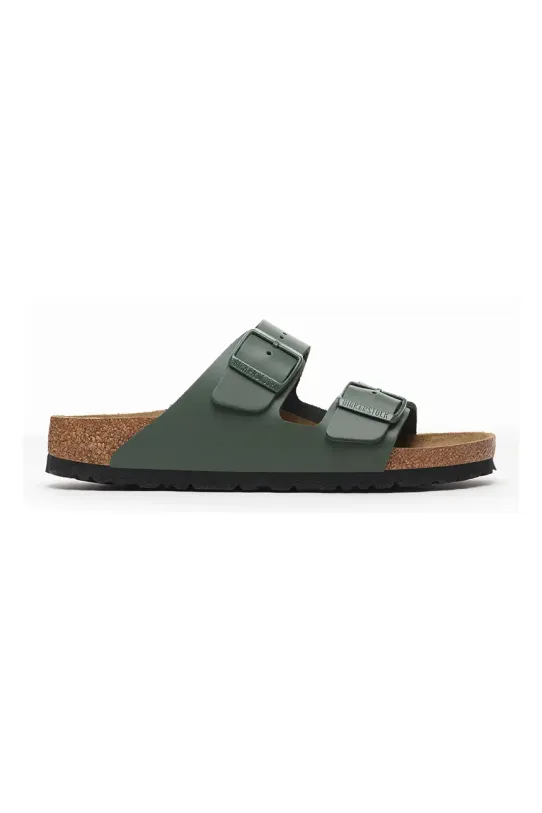 Kožené šľapky Birkenstock Arizona zelená 1029165