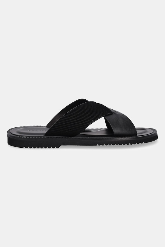 Kožené pantofle Emporio Armani X4P124.XR340.K001