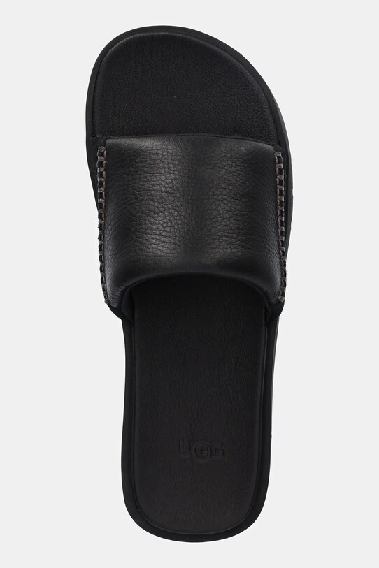 Шкіряні шльопанці UGG Seaside II Slide чорний 1166593.BLK