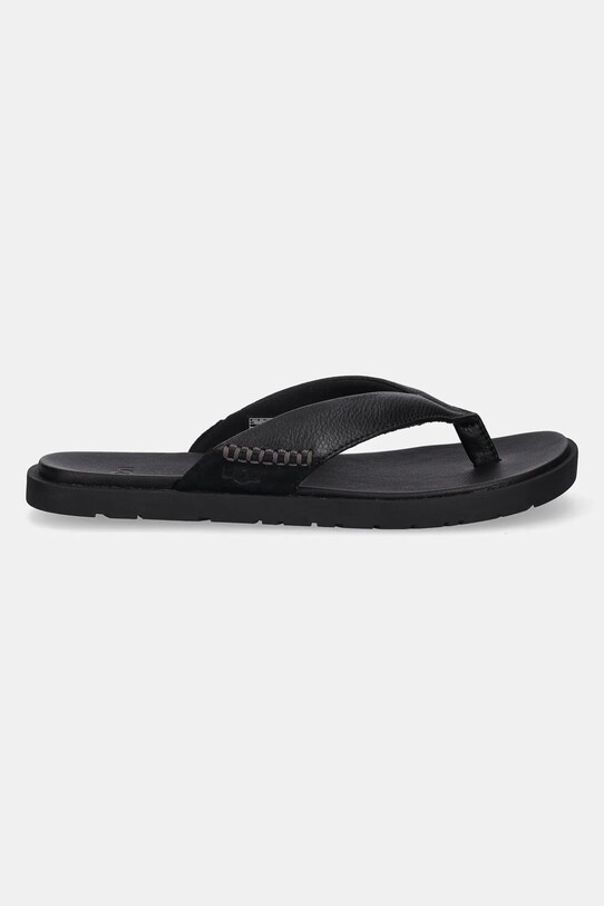 UGG japonki skórzane Seaside II Flip 1166610.BLK czarny SS25