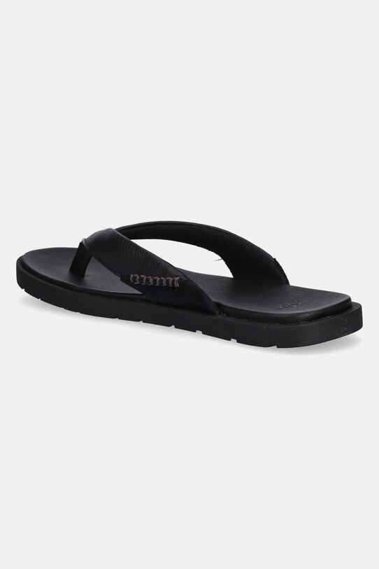 Obuwie UGG japonki skórzane Seaside II Flip 1166610.BLK czarny