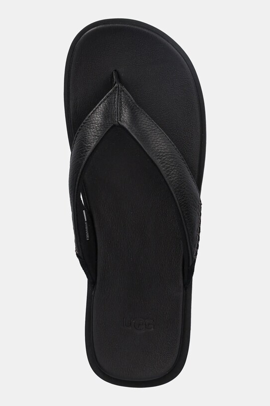 UGG japonki skórzane Seaside II Flip czarny 1166610.BLK