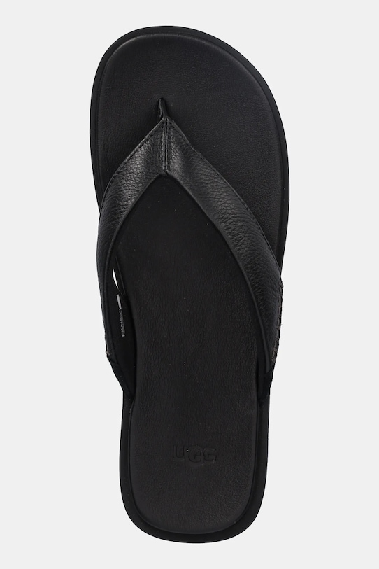 UGG slapi de piele Seaside II Flip negru 1166610.BLK