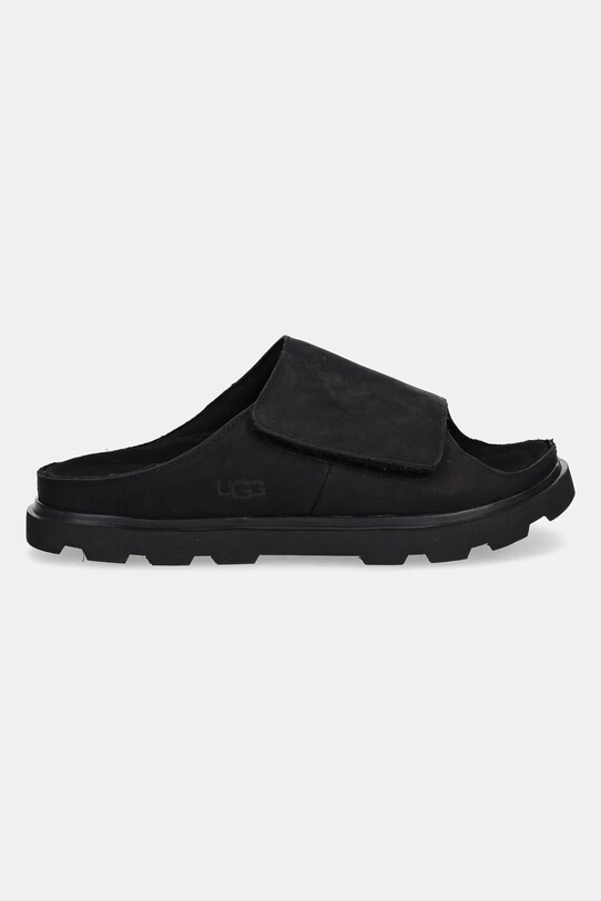 Nubuck παντόφλες UGG Solano Slide 1167651.BLK μαύρο SS25