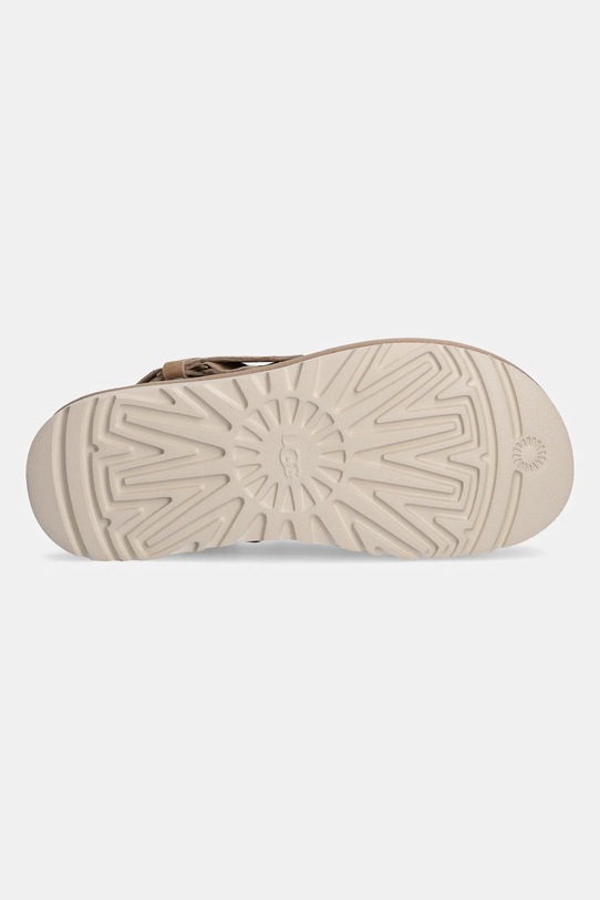 UGG klapki zamszowe Goldencoast Clog Regenerate 1169491.SAN beżowy