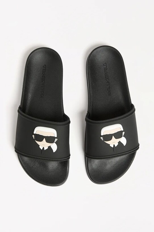 Karl Lagerfeld papucs KONDO fekete KL70005A.V00