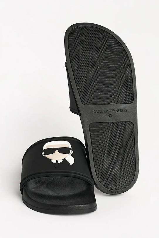 Karl Lagerfeld papucs KONDO KL70005A.V00 fekete