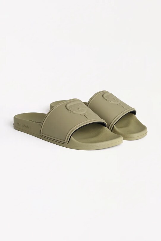 Karl Lagerfeld papuci KONDO KL70009A.VKK verde SS25