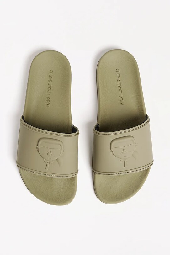 Karl Lagerfeld papuci KONDO verde KL70009A.VKK