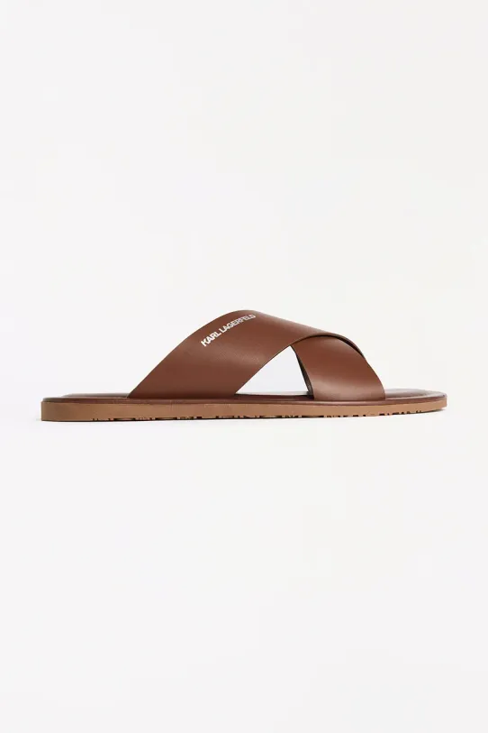 Karl Lagerfeld slapi de piele KASTOR III maro KL70214.044