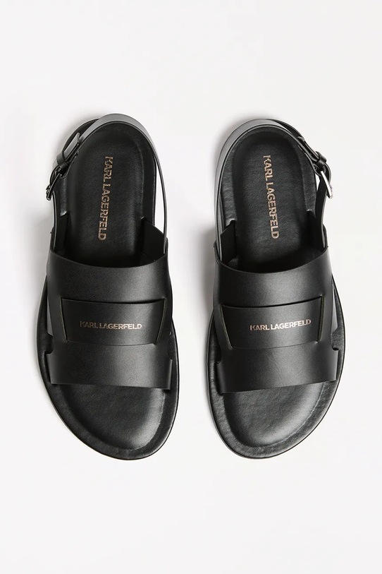 Karl Lagerfeld sandale de piele KASTOR III negru KL70225.000