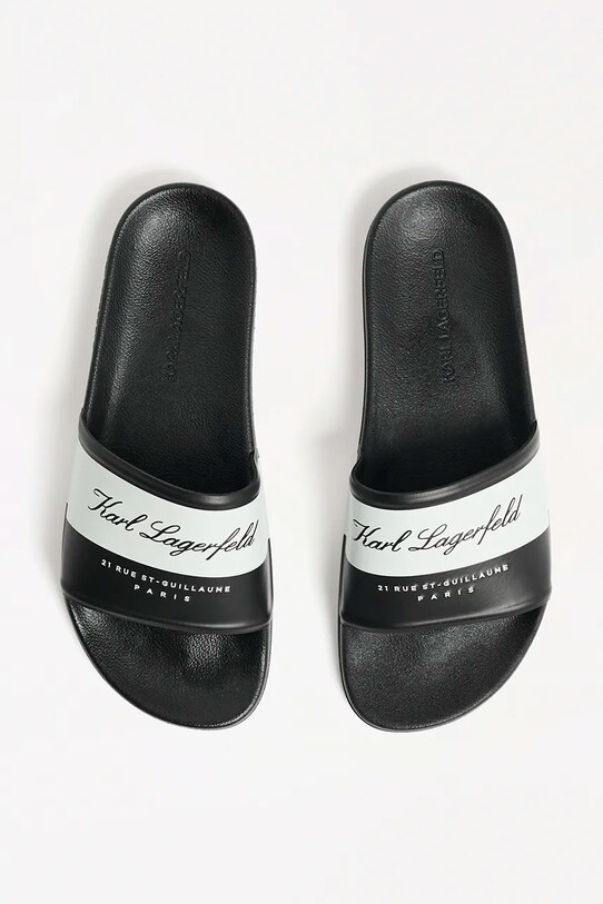 Karl Lagerfeld papuci KONDO negru KL70023.V01