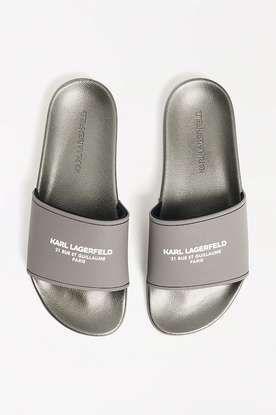 Šľapky Karl Lagerfeld KONDO RSG strieborná KL70008A.VDM