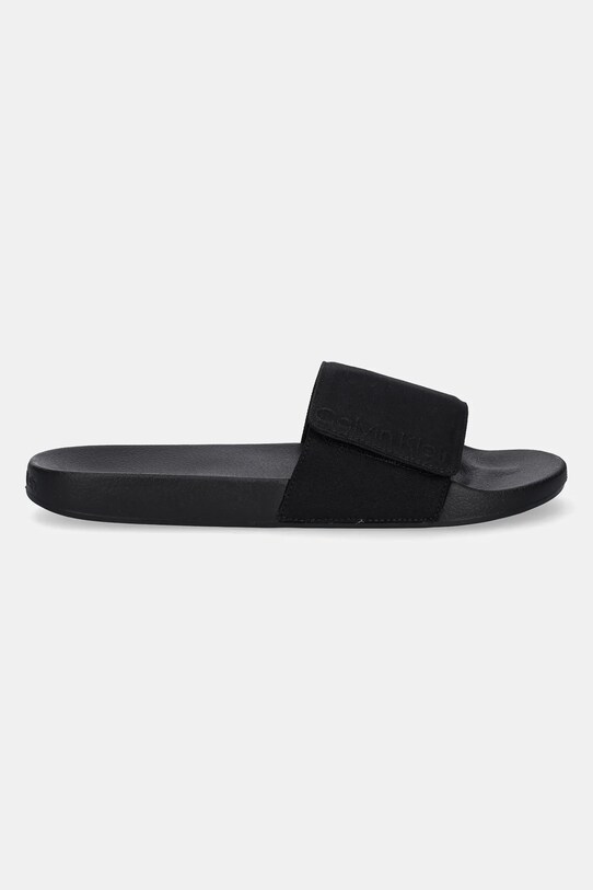 Šľapky Calvin Klein ADJ POOL SLIDE CANVAS LOGO HM0HM01749 čierna SS25
