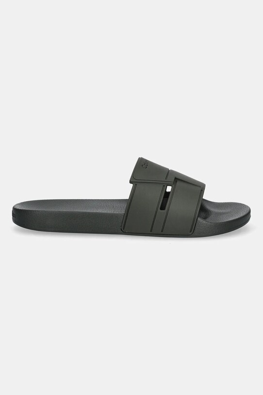 Pantofle Calvin Klein POOL SLIDE DOUBLE T HM0HM01752 zelená SS25