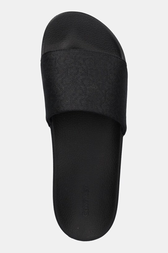 Pantofle Calvin Klein POOL SLIDE JAQ MONO černá HM0HM01762
