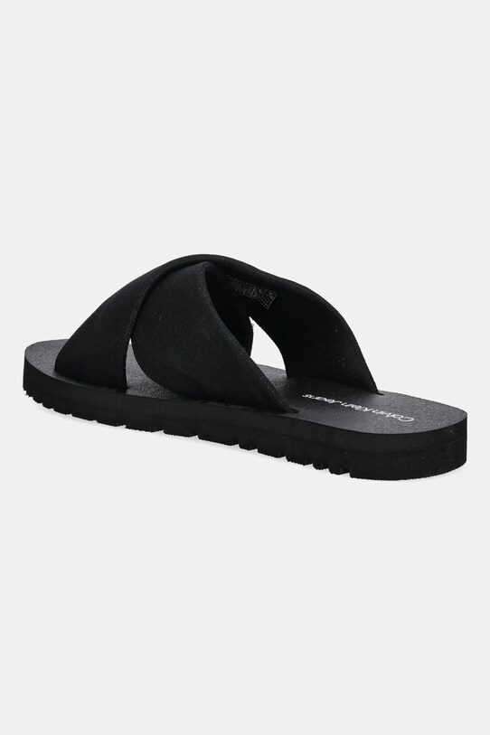 Încălțăminte Calvin Klein Jeans papuci CROSS SANDAL CRXS TX YM0YM01223 negru