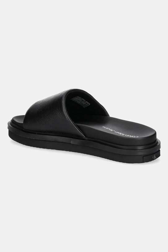 Boty Pantofle Calvin Klein Jeans FLAT MOLDED SLIDE SANDAL LTH YM0YM01225 černá