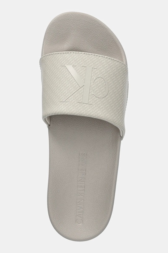 Scarpe Calvin Klein Jeans ciabatte slide SLIDE AOP PRINT YM0YM01269 beige