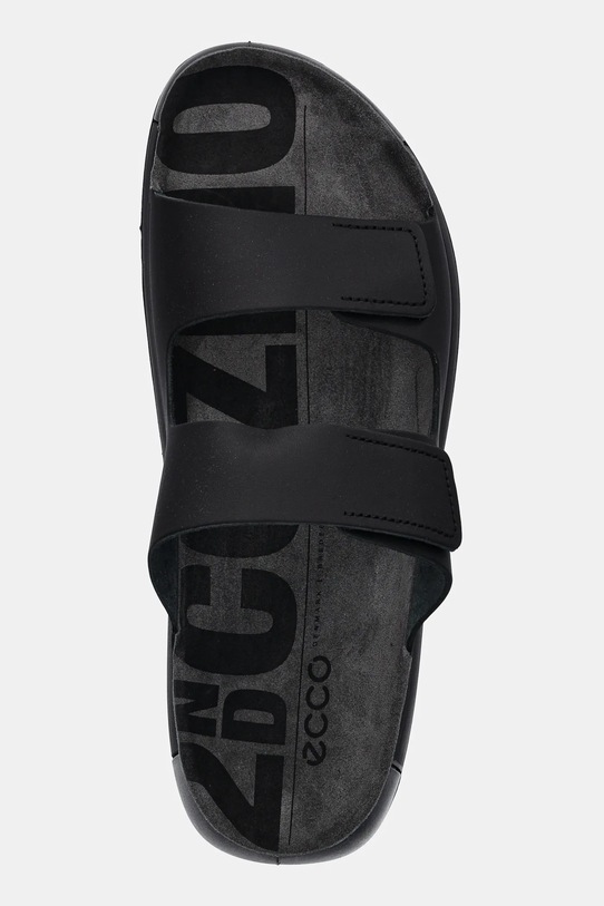 Kožené pantofle Ecco Cozmo 2-Strap černá 500904.01001