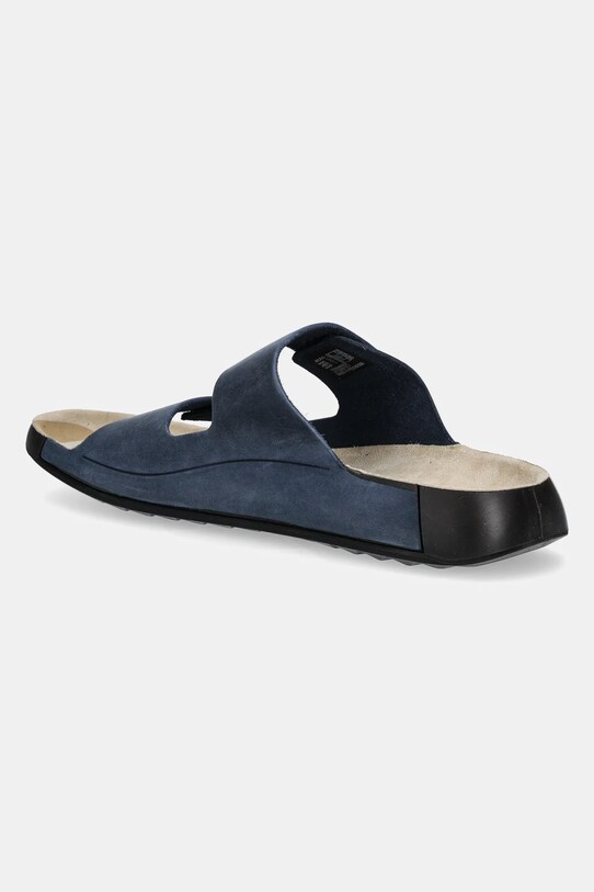 Παπούτσια Nubuck παντόφλες Ecco Cozmo 2-Strap 500904.02038 σκούρο μπλε