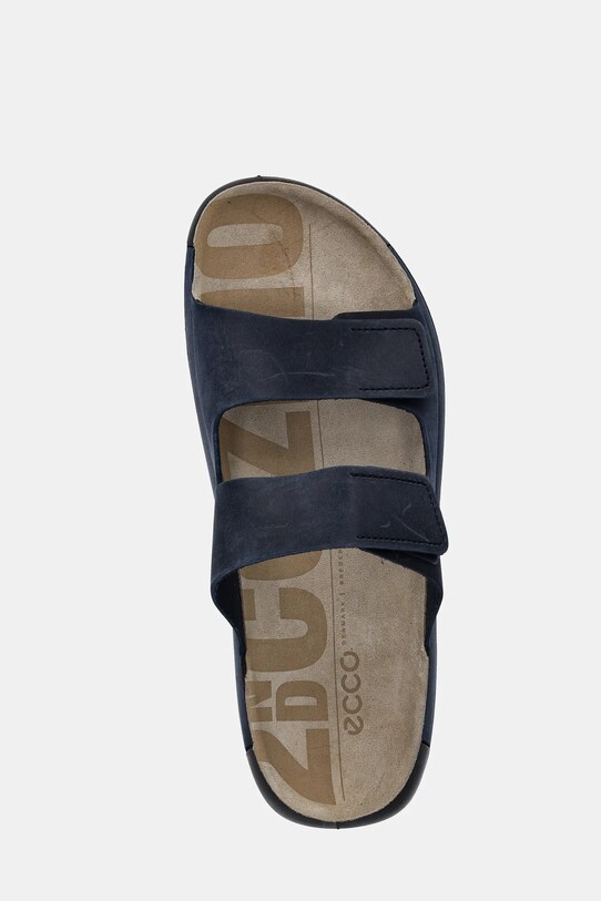 Nubuck παντόφλες Ecco Cozmo 2-Strap σκούρο μπλε 500904.02038