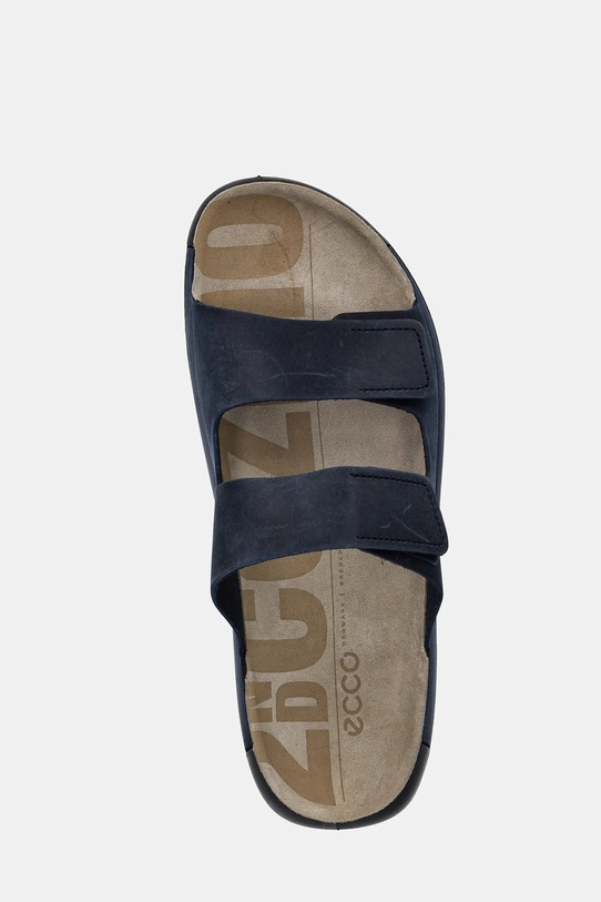 Ecco papuci din nubuc Cozmo 2-Strap bleumarin 500904.02038