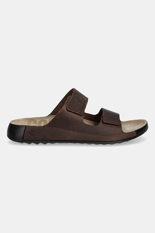 Nubukové šľapky Ecco Cozmo 2-Strap 500904.02667 hnedá SS25