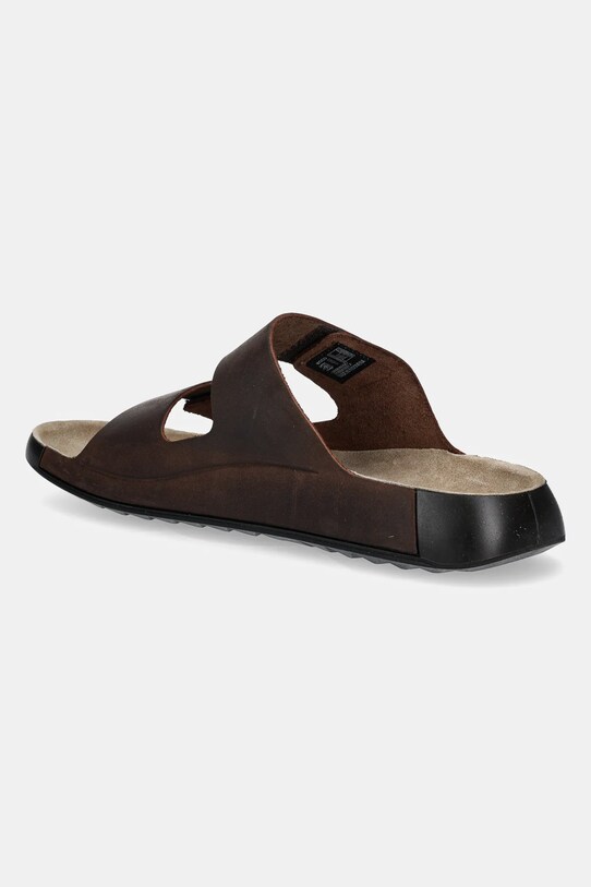 Παπούτσια Nubuck παντόφλες Ecco Cozmo 2-Strap 500904.02667 καφέ