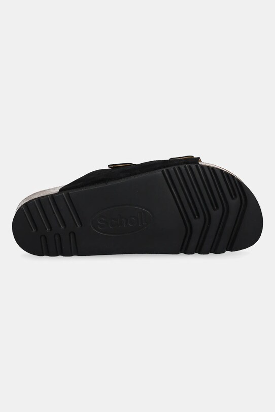 Scholl papuci din piele JULIEN F300741004 negru