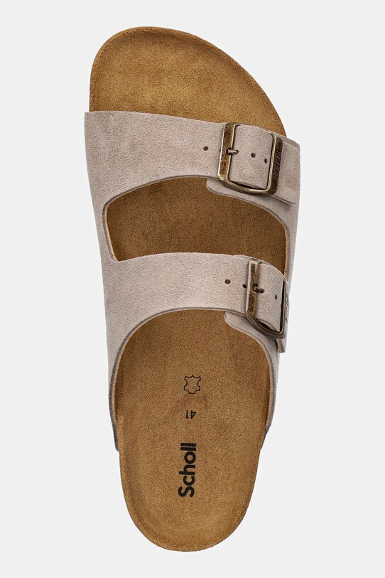 Scholl nubuk papucs JULIEN bézs F300742361