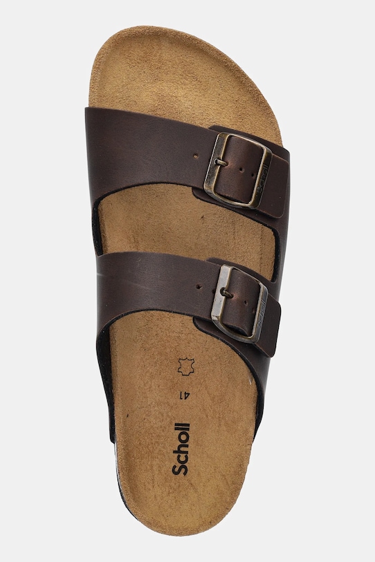 Scholl klapki JULIEN brązowy F307691019