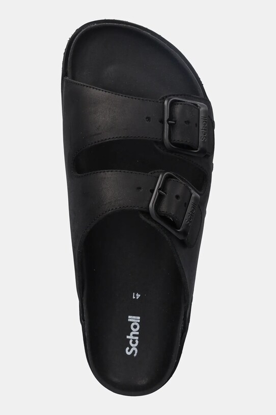 Nubuck παντόφλες Scholl NOLAN μαύρο F322801004