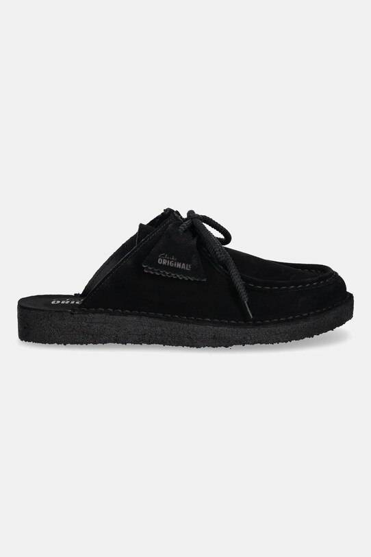 Clarks Originals suede sliders Desert Nomad Mule 26180722 black SS25