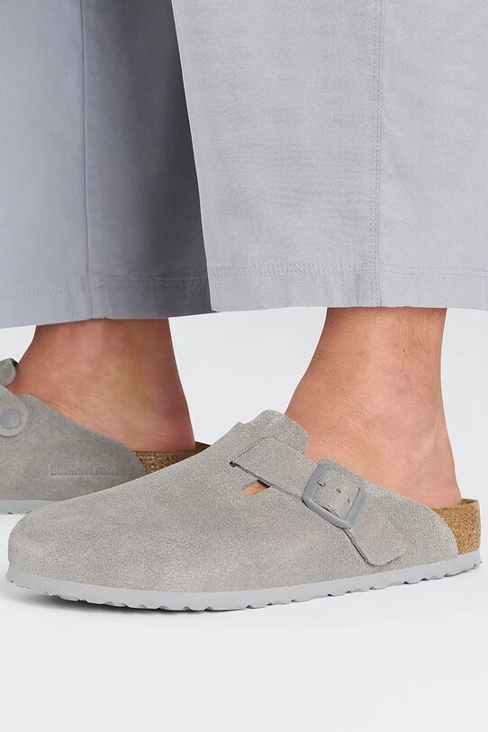 Birkenstock suede sliders Boston LEVE 1027688