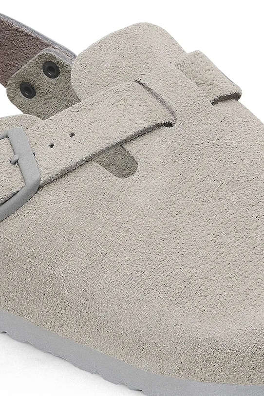 Obuwie Birkenstock klapki zamszowe Tokio LEVE 1028359 szary