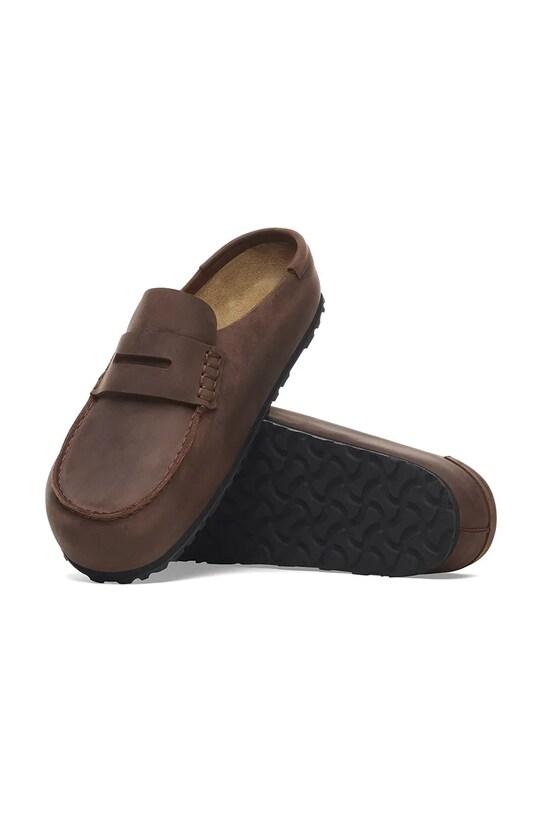 Birkenstock klapki skórzane Naples Wrapped LEOI 1029617