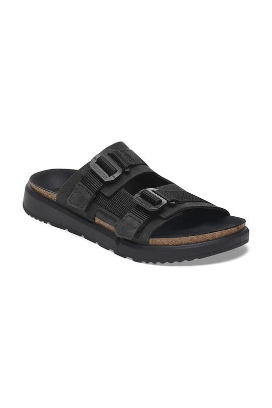 Birkenstock leather sliders Shinjuku 2S LEA/TEX 1029640 black SS25