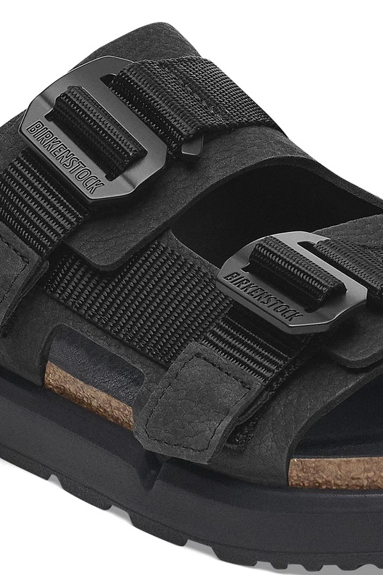 Shoes Birkenstock leather sliders Shinjuku 2S LEA/TEX 1029640 black