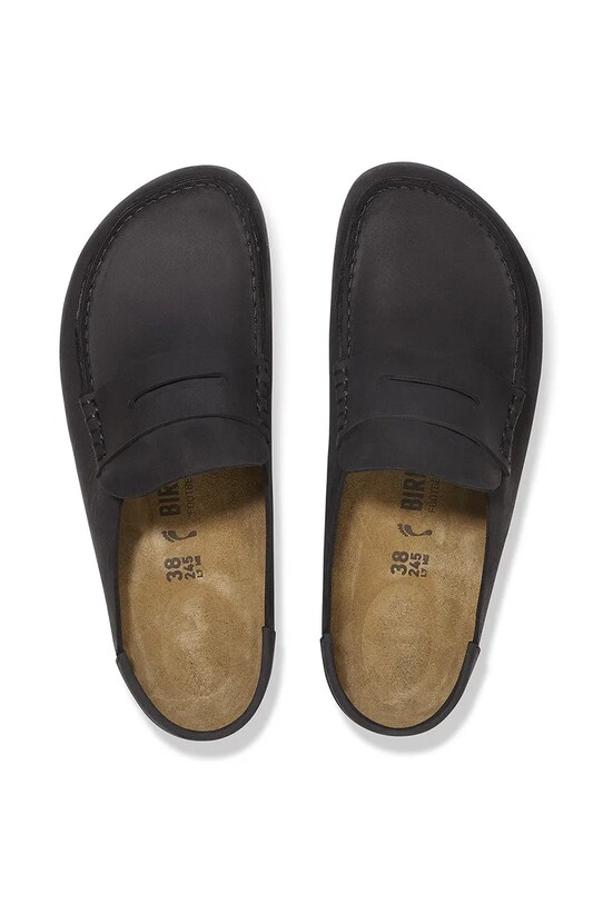 Δερμάτινες παντόφλες Birkenstock Naples Wrapped LEOI 1029711 μαύρο