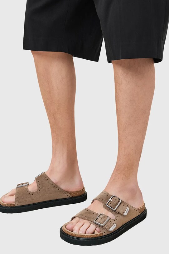 Semišové pantofle AllSaints Randal Sandal M002FC.GRE