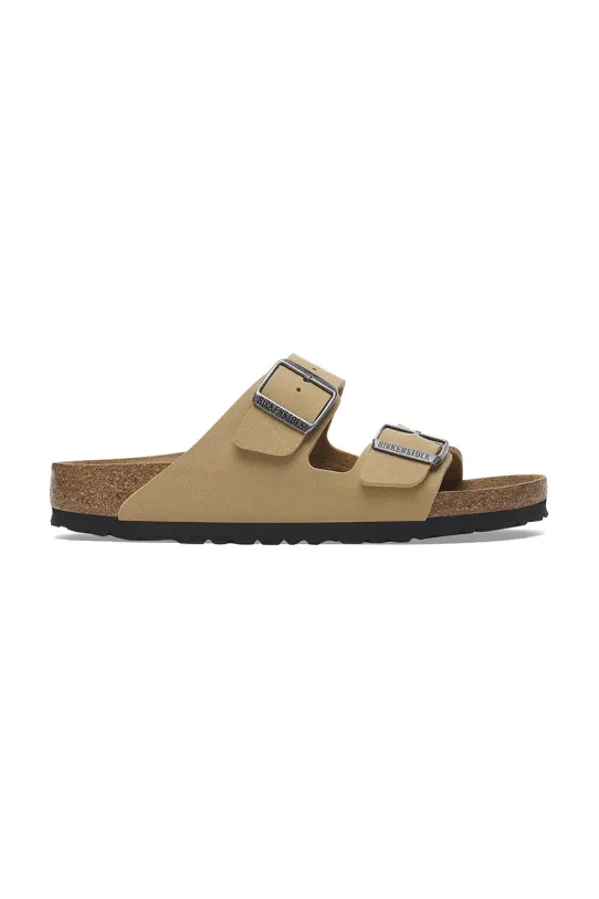 Birkenstock papuci Arizona Birkibuc piele întoarsă bej 1029151