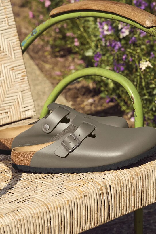 Шкіряні шльопанці Birkenstock Boston 1029079